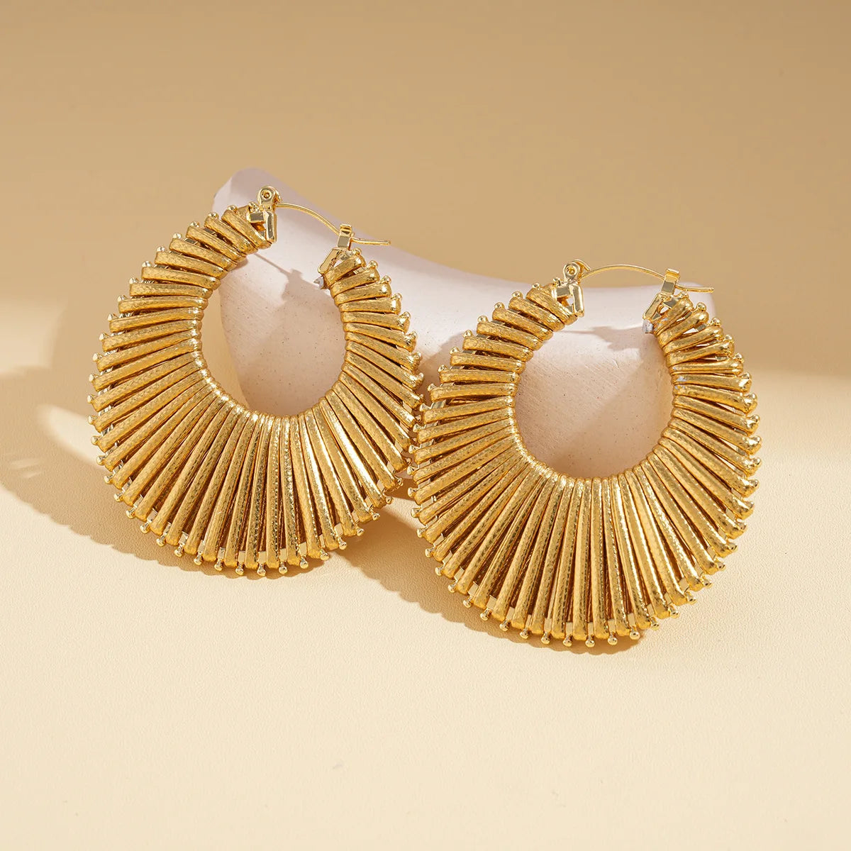 Bohemian Braided Hollow Hoop Geometric Round Earrings