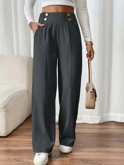High Waist Wide Leg Pants