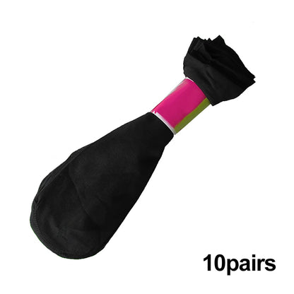 5/10 Pairs Thin Silk Transparent Sexy Socks Set