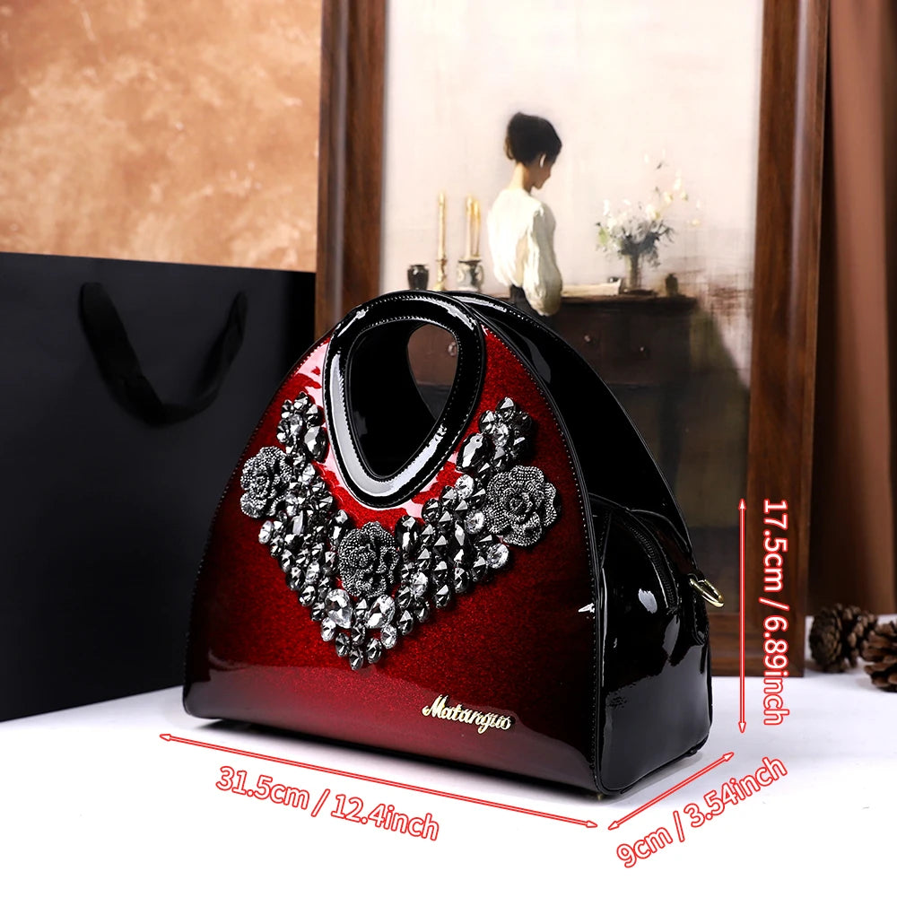 diamond-encrusted dumpling bag
