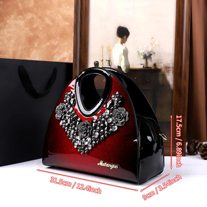 diamond-encrusted dumpling bag