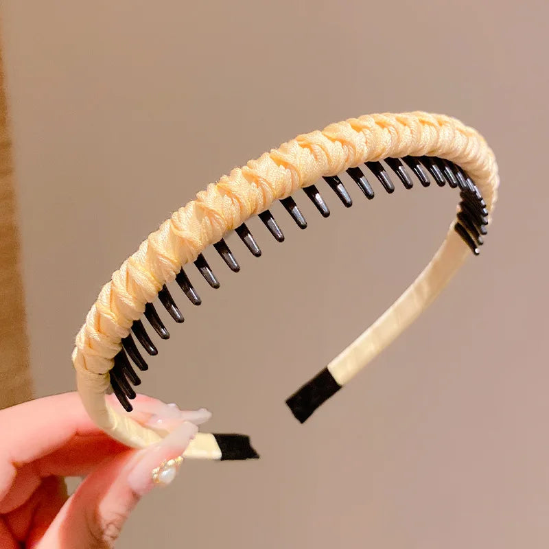 Cute Candy Colors Wrap Cloth Teeth Hairbands  Accessories