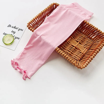 Leggings Ruffles Kids Cotton Toddler Pants