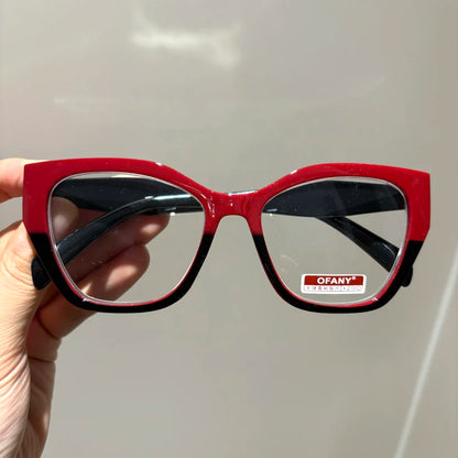 Big Frame Women Retro Cat Eyes Anti Blue Light Fatigue polygon Lrregular Reading glasses