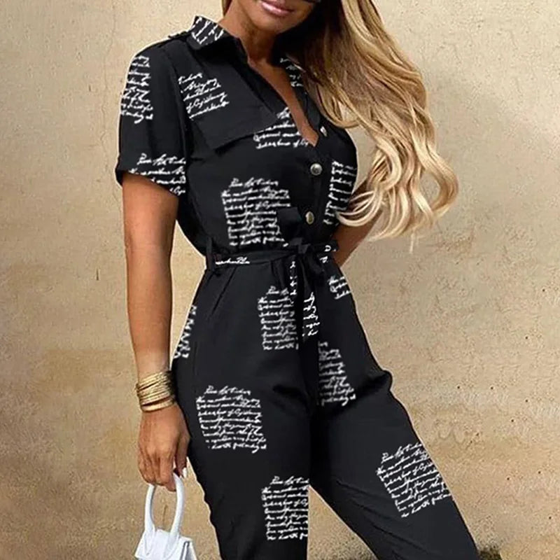Casual Slim Fit Jumpsuit Pants