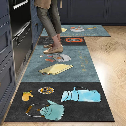 Non-slip Long Rugs Crystal Velvet Carpet