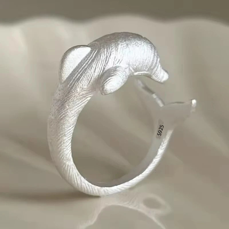 925 Sterling Silver Retro Hollow Wave Punk Hiphop Bohemia Rings