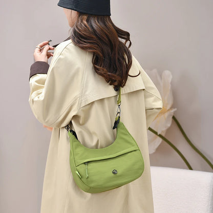 Nylon Crescent Crossbody Hobo Shoulder Bags