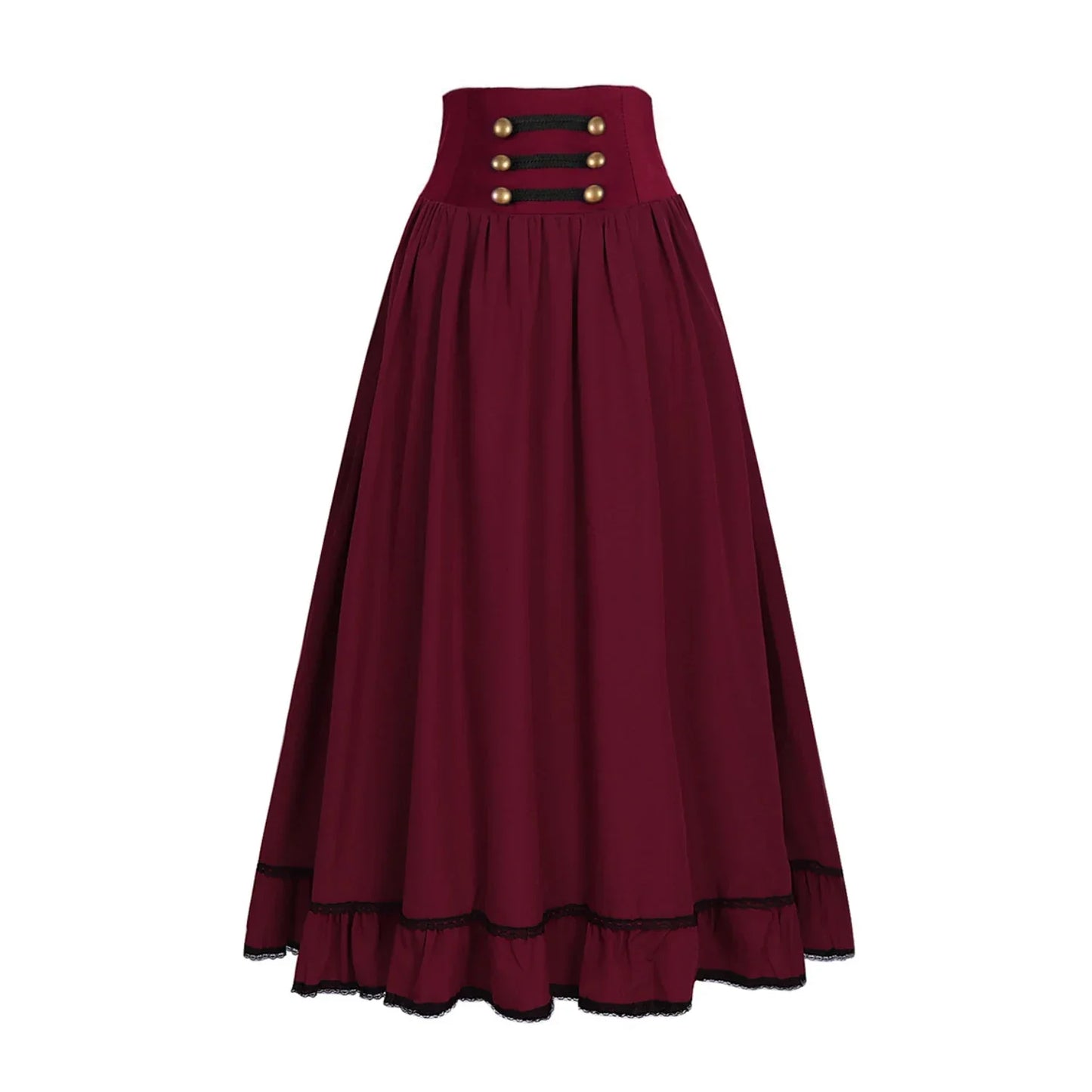 Maxi High Waist Ruffled Skirts