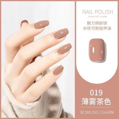 40 Colors Nail Polish Water-based Quick Drying Tearable Nail Art