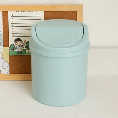 1pc-Mini Desktop Bin Small Trash Can Tube