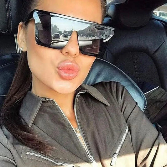 Vintage Square Retro Frame Punk Sunglasses