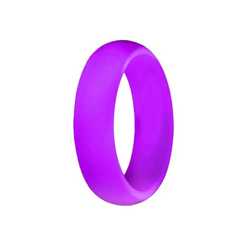 Silicone Hypoallergenic Crossfit Flexible Rubber Finger Rings