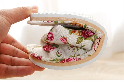 Four Season Linen Home Slippers