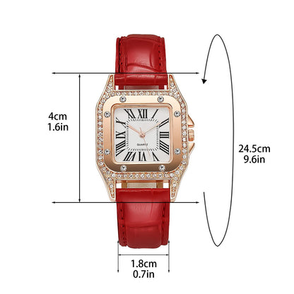 Elegant Leather Strap Watch Casual Quartz Wristwatch
