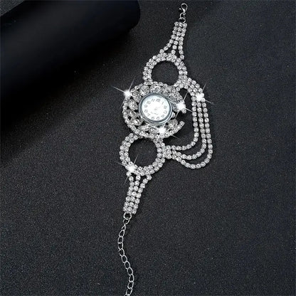 Reloj de cuarzo redondo con correa de aleación