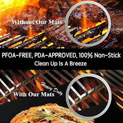 3-10 Pcs Non-stick BBQ Grill Mat 40*33cm Baking Mat BBQ Tools Cooking Grilling Sheet