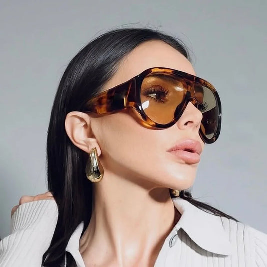 Retro Oversized Pilot Big Frame Sunglasses