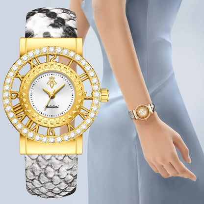 Adjustable Bracelet Skeletonised Dial Distinctive Watch
