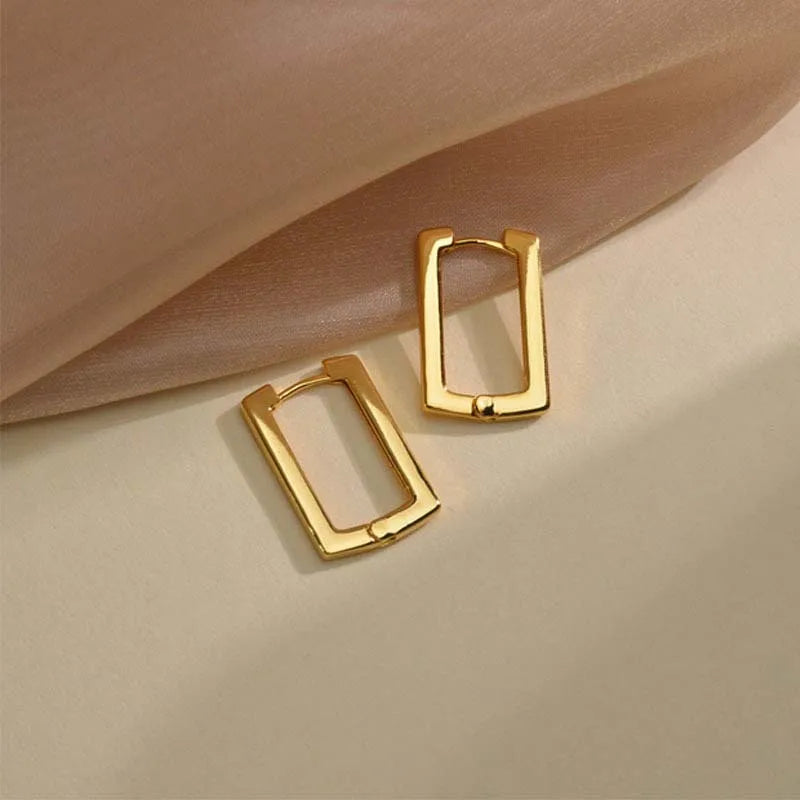 DANA Metal Square Geometric Earrings