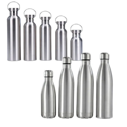 Stainless Steel Water 1 Liter  500 750 1000ml Bottles