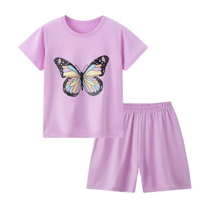 Cute Short sleeved Shorts Casual Set