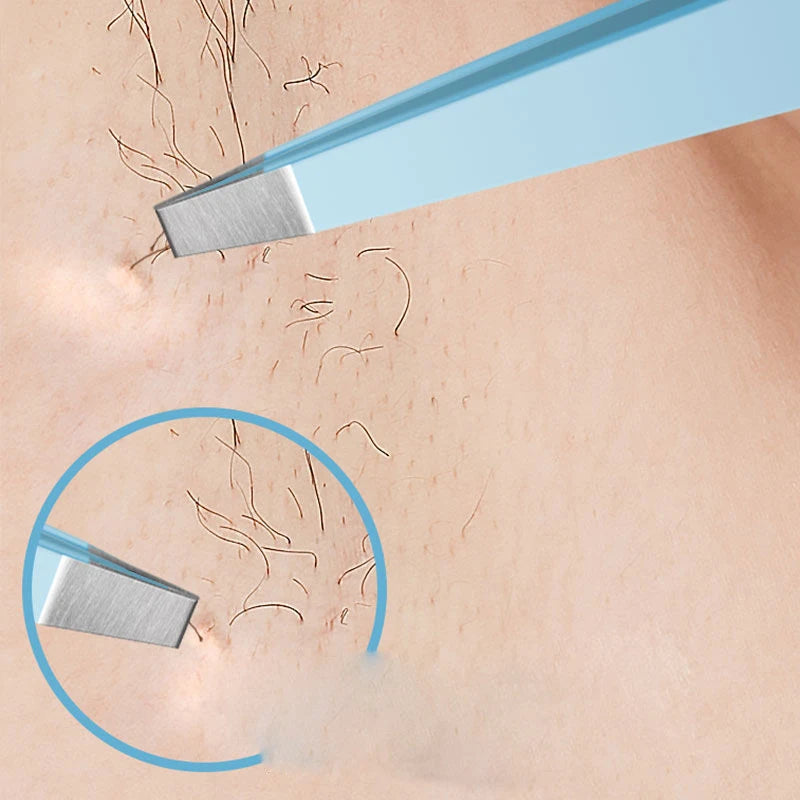 Eyebrow Colorful Stainless Steel Slanted Eye Brow Clips Removal