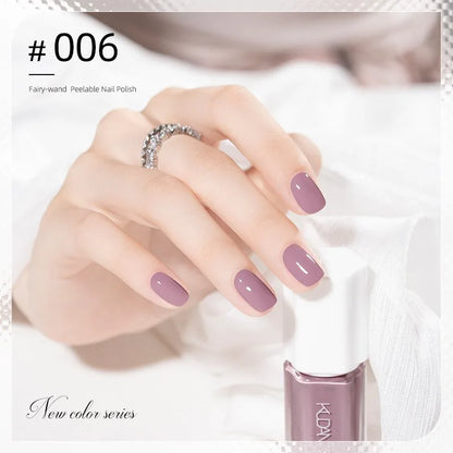 Colorful Water-Base Nail Polish 40 Colors Air Dry Peel Off Nail Art