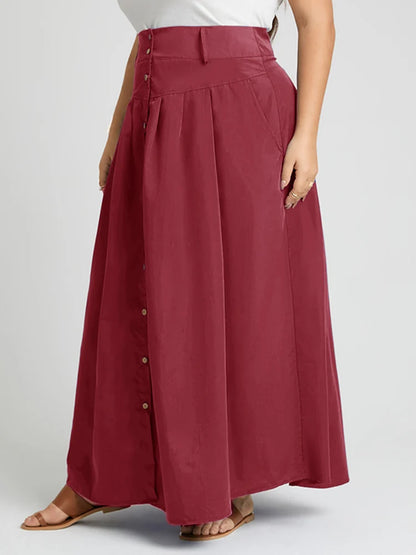 Cargo Elegant High Waist Saias Skirt