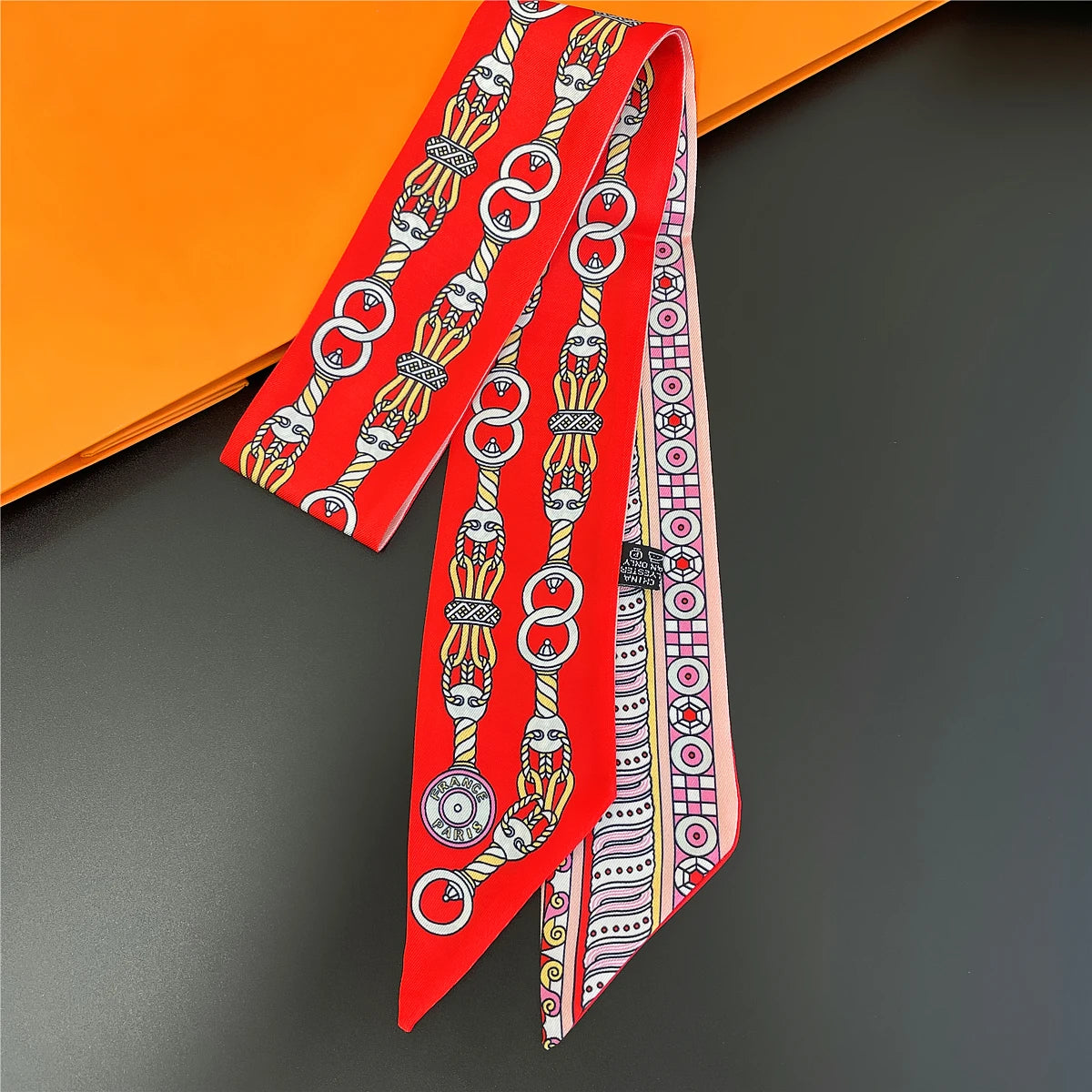 Zebra In Flowers Scarf Luxury Silk Scarf Hair Headband Foulard Skinny Scarves