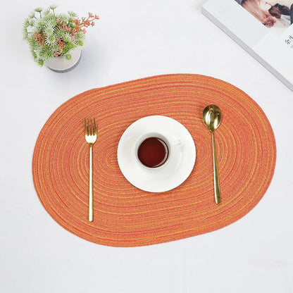 1/4/6/10PCS Dining Tables Natural Woven Oversized Place mats Set