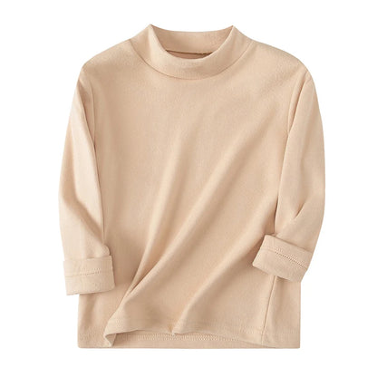 1/2/3piece Autumn And Winter Thick Base Shirt Warm Mid Neck Hoodie