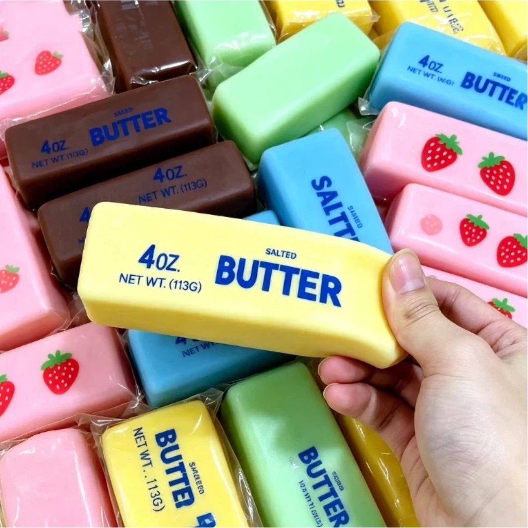 Squishy Elastic Butter Stick Fidget Toy blind box Stress Relief