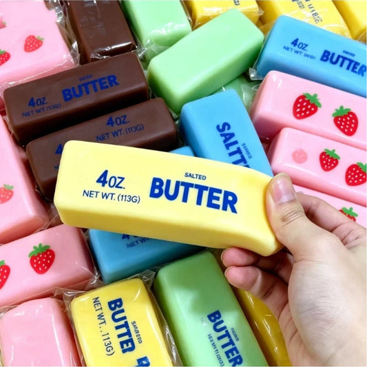 Squishy Elastic Butter Stick Fidget Toy blind box Stress Relief