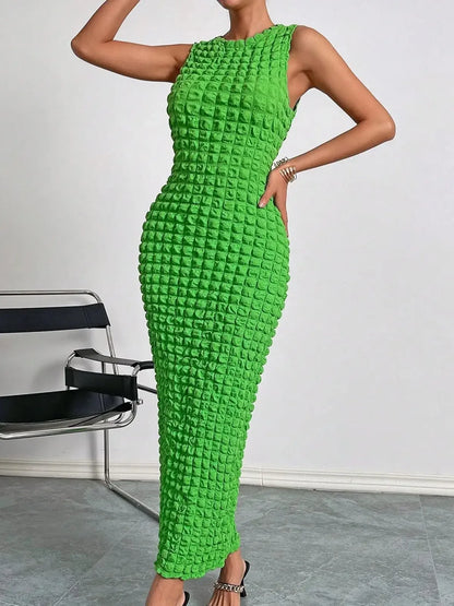 Elegant sleeveless long dress