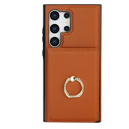 Wallet Case with Card Holder, 360° Rotation Ring