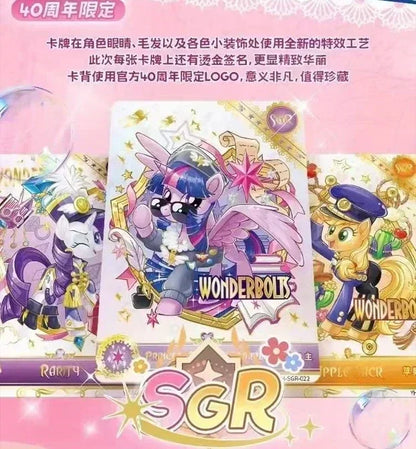 Genuine My Little Pony Card 40th Anniversary Limited Friendship Eternal Card Rare Toy