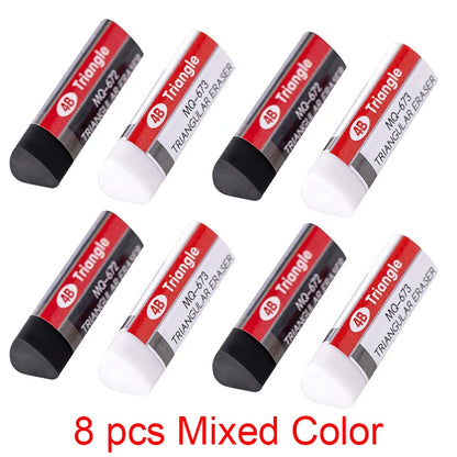 2-8-32 pcs Stationery 4B Triangle Novelty Erasers Rubber