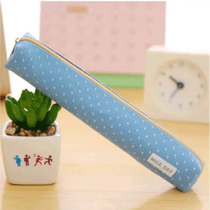Candy Striped Polka Dot Pencil Case Small