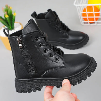 Soft Soled Leather Versatile Antiskid Boots