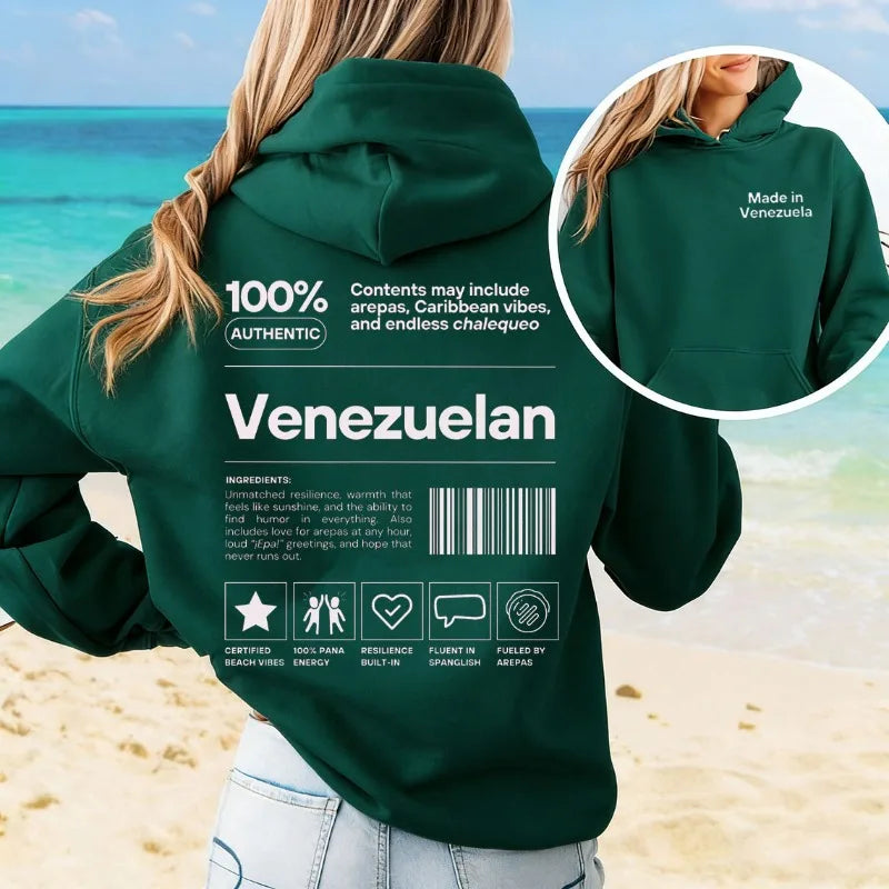 Venezuelan Hoodie Veneka Pullover Christmas Sweater