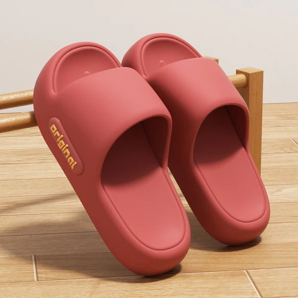 Candy Color EVA Thick Soft Bottom Flip Flops Slippers