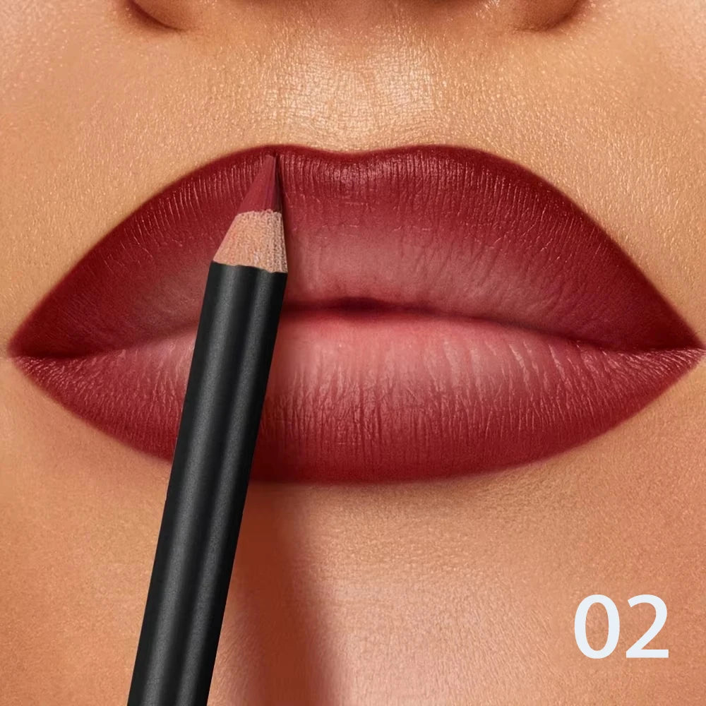 Waterproof Matte Lip Liner Long-Lasting Non-Transfer Formula Matte Finish