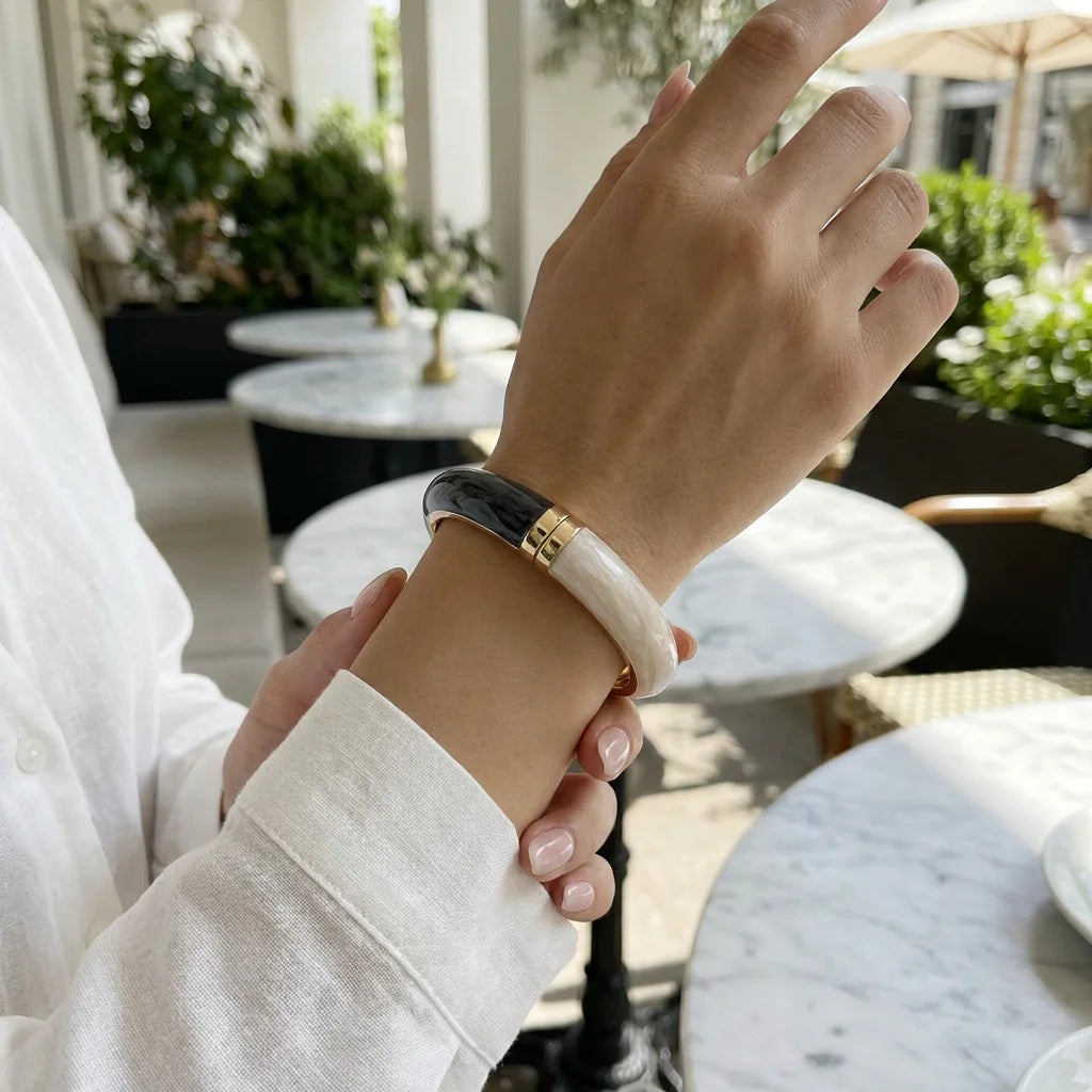 Dripping Oil Bangles Exaggerated Geometric Bracelets