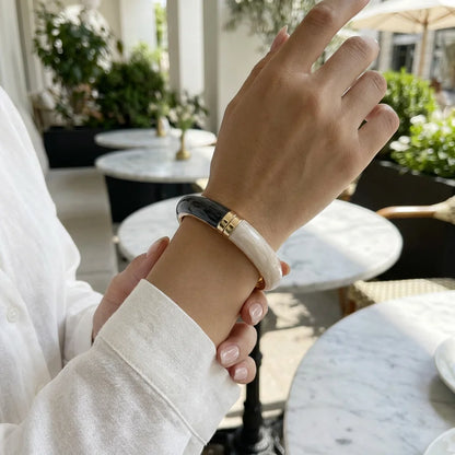 Dripping Oil Bangles Exaggerated Geometric Bracelets