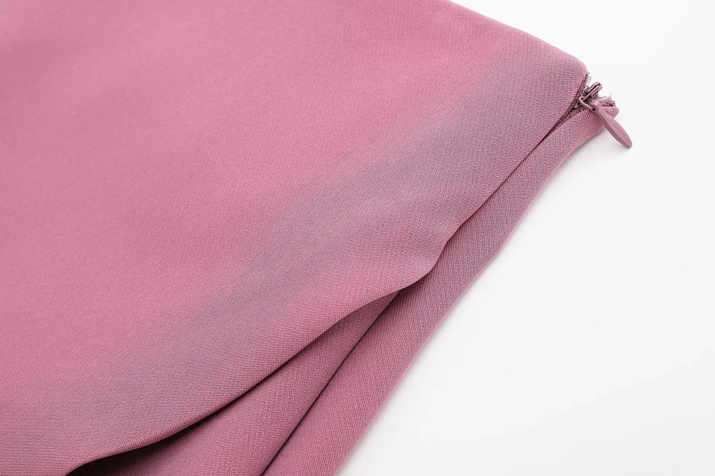 Falda marrón de talle alto