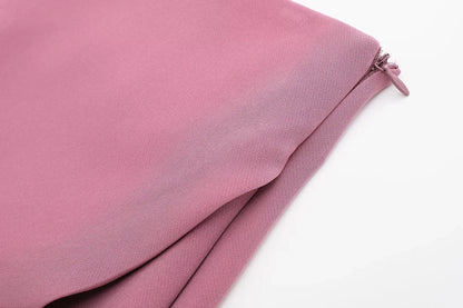 Falda marrón de talle alto