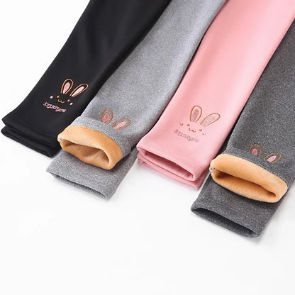 Autumn Winter Leggings Thick Warm Cute Rabbit Pants 2-8Years