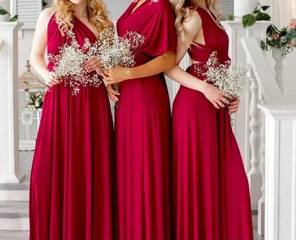 Rust Bridesmaid Dress Infinity Multiway Maxi Bridesmaid Dress