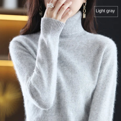 Cashmere Turtleneck Pullover Sweater